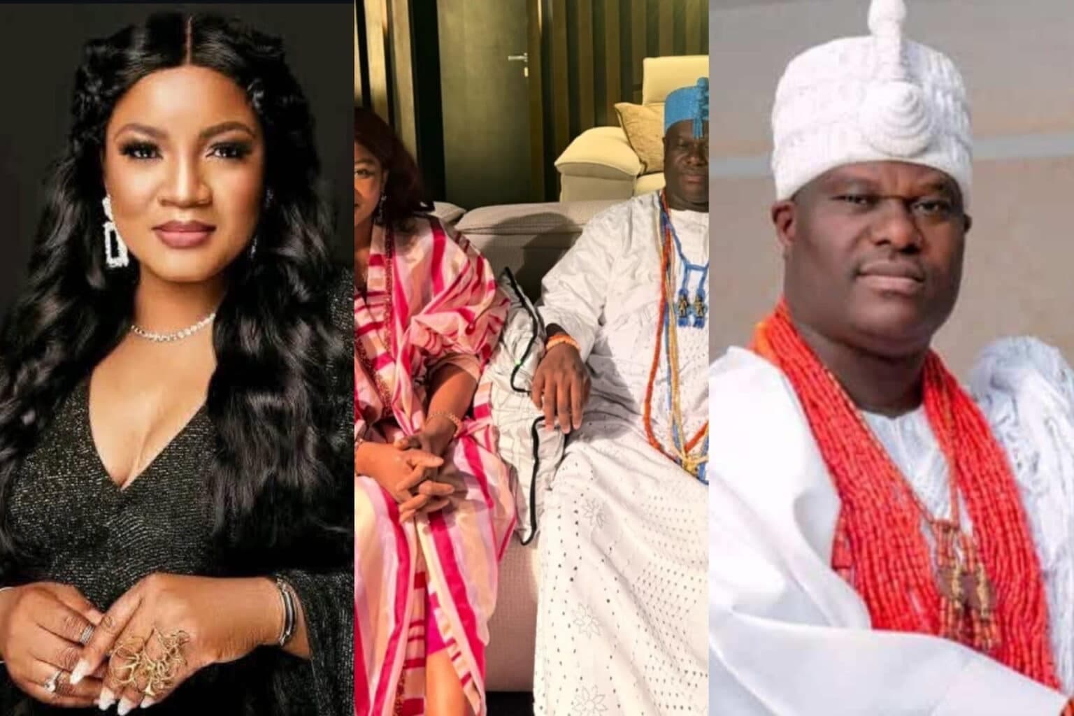 Omotola Ekeinde thanks Ooni of Ife for watching her movie 'Mother's Love'