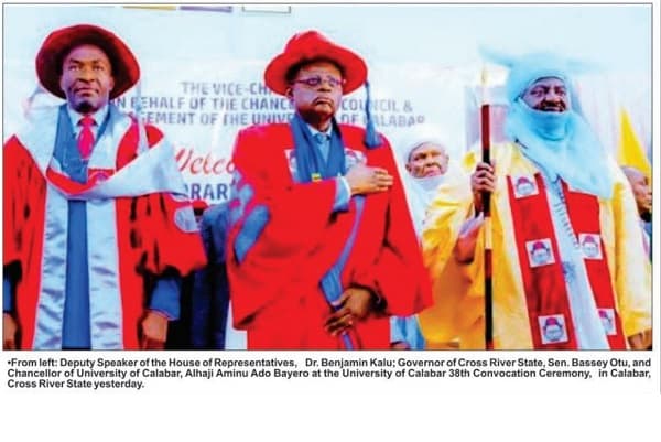 Deputy Speaker Kalu bags Doctor of Law at UNICAL’s 38th Convocation
