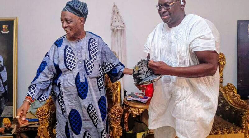 Fayose visits Ladoja amid alleged plan to dethrone Olubadan