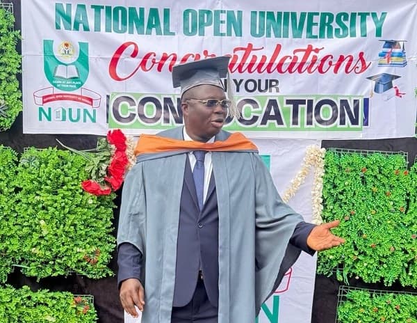 TAMPAN Ekiti chairman hails Mr Latin for bagging BSc from NOUN