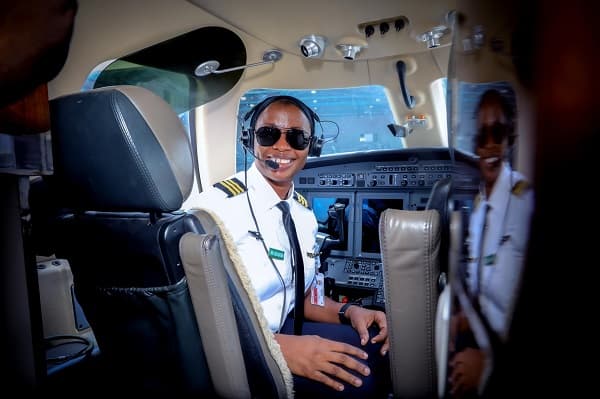 Customs records aviation milestone with first female pilot