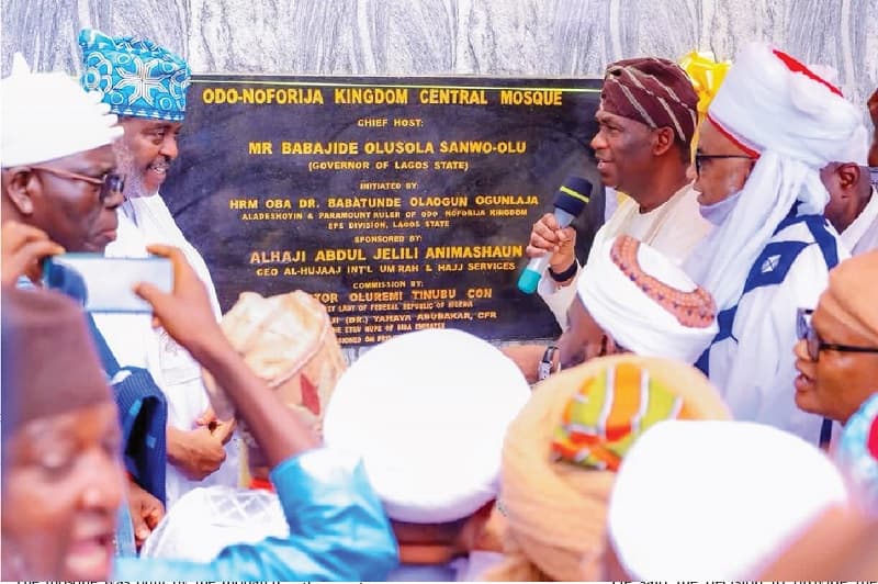 First Lady, Hamzat inaugurate Odo Noforija Mosque